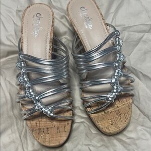 Charles by Charles David Metallic Strappy Sandals